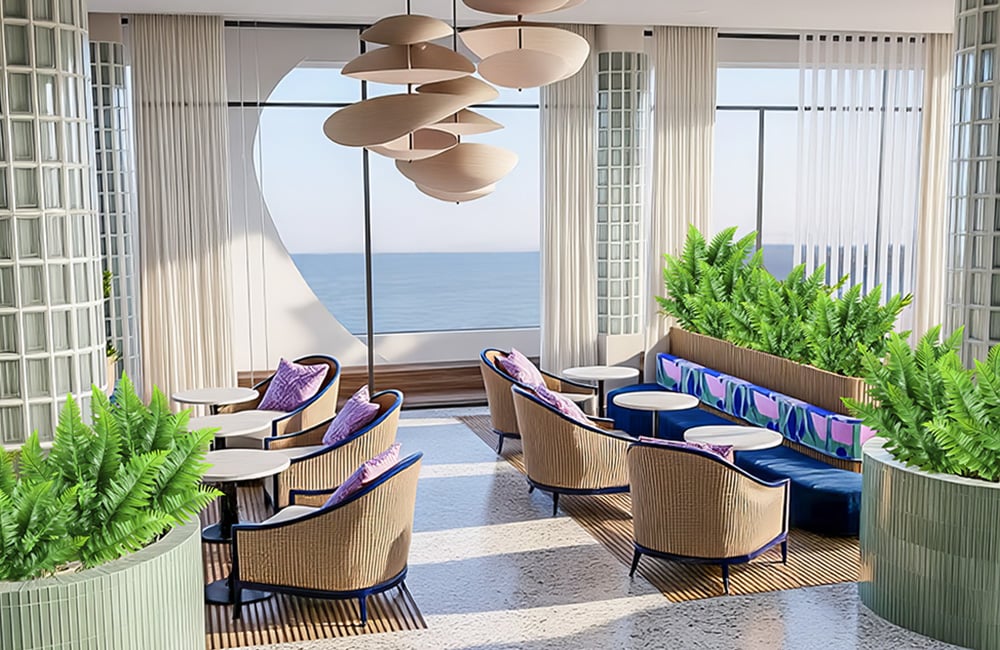 The Admiral hotel lounge area Walvis Bay Namibia, Gondwana Collection render