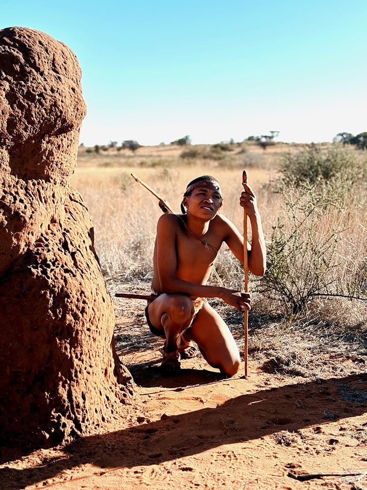 Bushman cultural experience, Reverie Kalahari private villa activity, Namibia