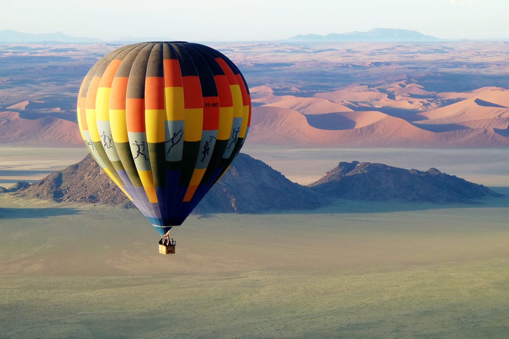 Hot Air Ballooning in the Namib Desert, Luna Namib Collection activity, Namibia