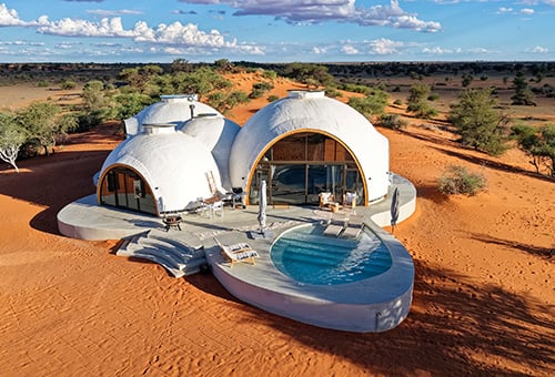 Reverie Kalahari Pod in the red Kalahari