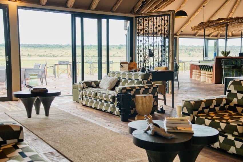 Chobe River Camp, Revamped Main lounge area, Namibia