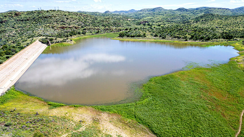 Avis Dam, eagles view, Namibia