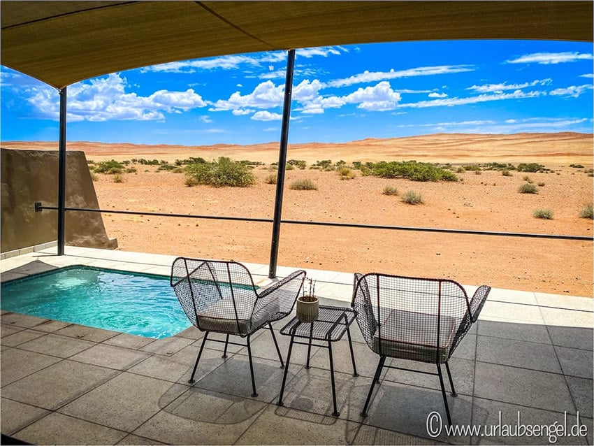 Desert Grace Lodge plunge pool Namib Namibia_photo Urlaubsengel.de