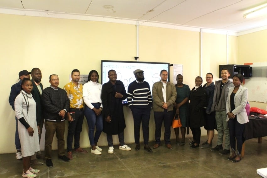 Teachers in Schlip, EduVision online training session, Gondwana Care Trust