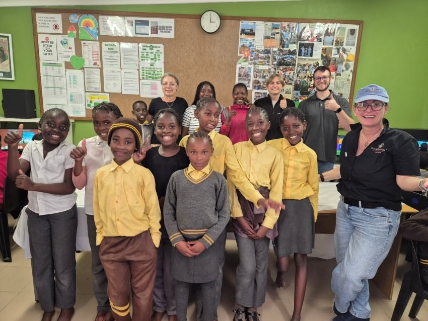 Gondwana Care trust hand over computers and tablets to Promiseland