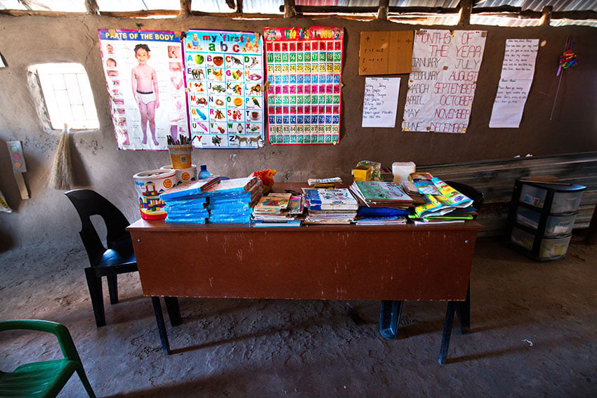 Schreibpult, Kindergarten, Namibia