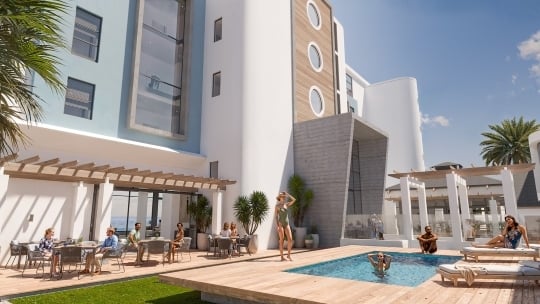The Admiral poolside, Walvis Bay, Namibia, Gondwana Collection 