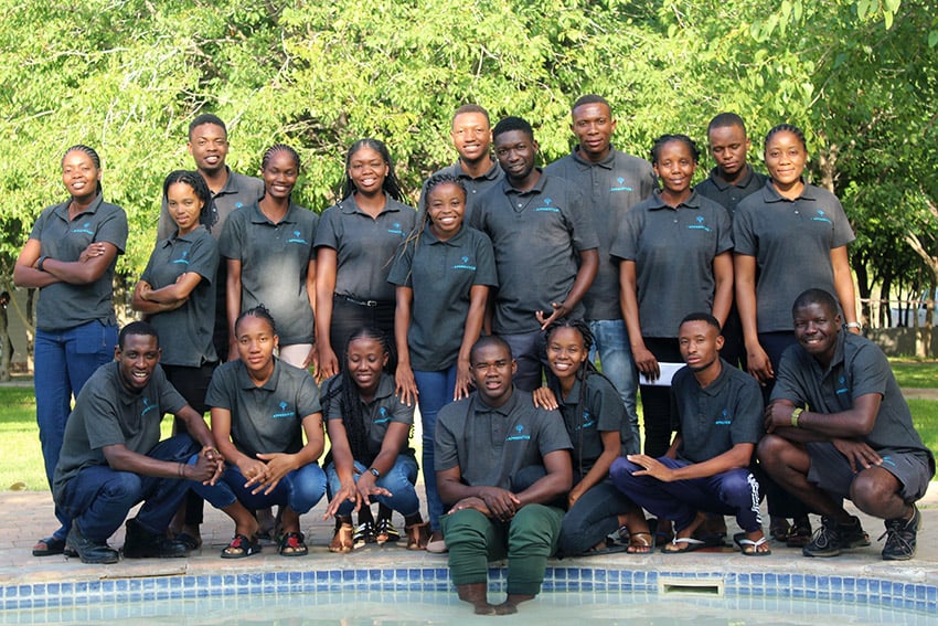 Group of apprentices in Namibia