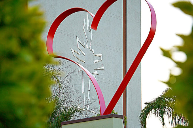 heart photo frame, windhoek, Namibia