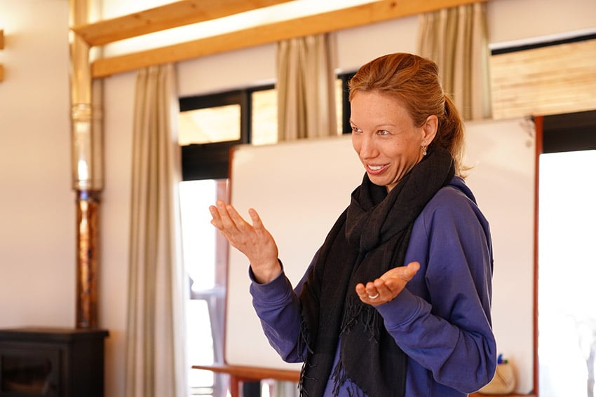 Ume Goldbeck, facilitator of the Gondwana Leadership Academy