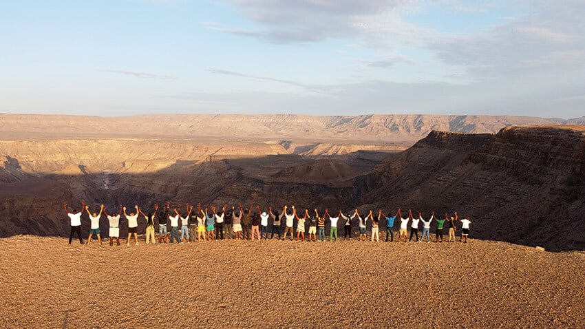 Academy group, Fis River Canyon, Namibia 