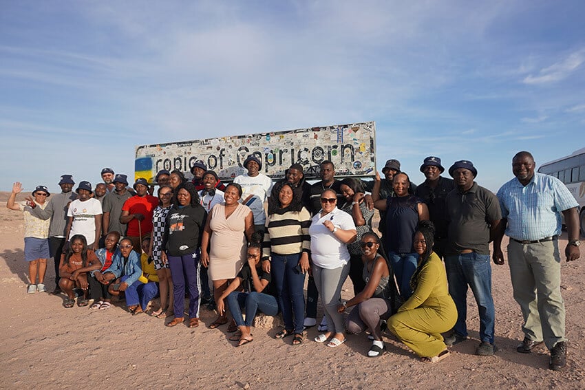 Group of Namibians, Tropic of Capricorn