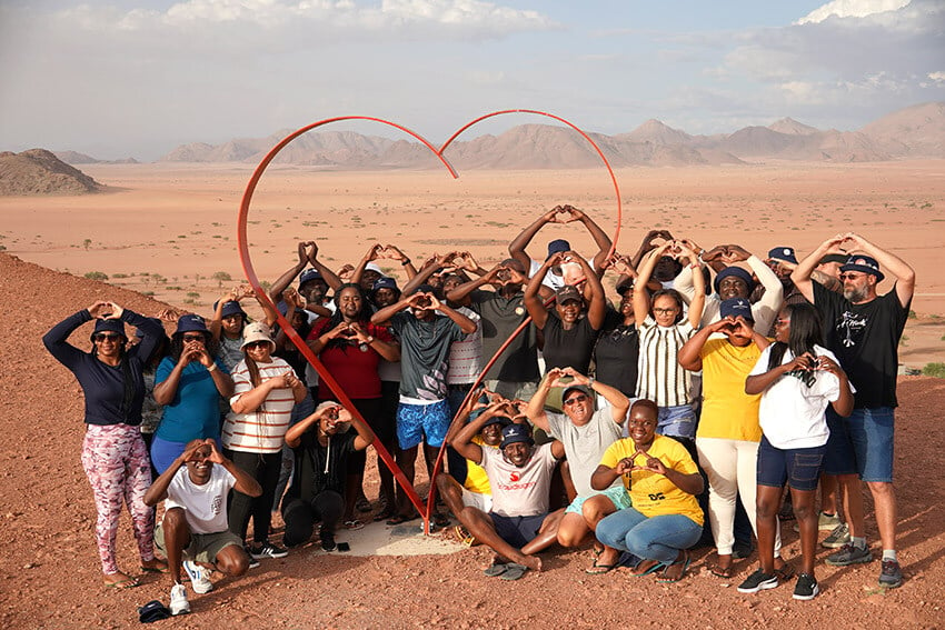 Namib Desert heart Namibian group web