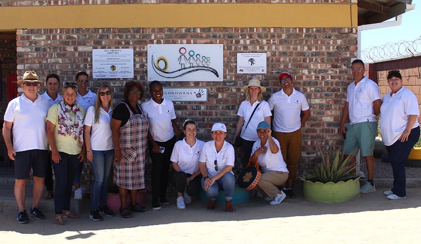 Gondwana Care Trust trustees and team members at DRC Womens Centre Swakopmund, Namibia