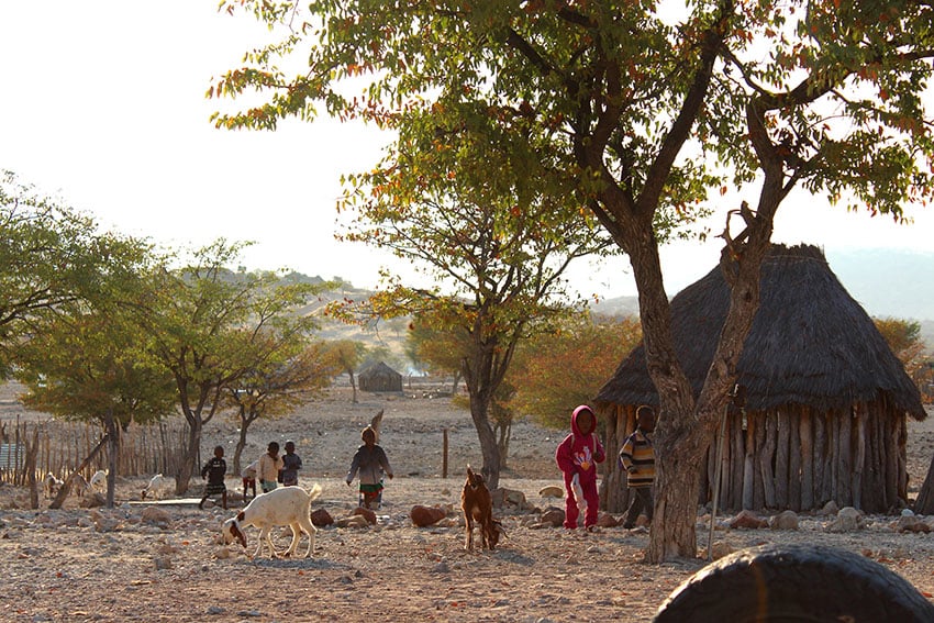 Himba village in Epupa, Namibia