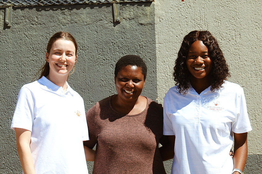 Thre women at Lidar Community Center, Namibia