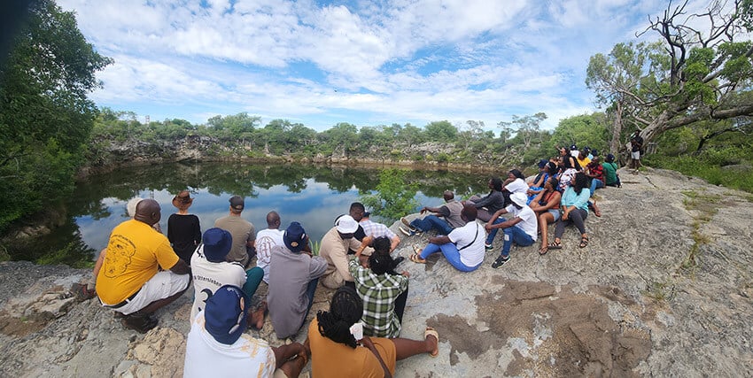 Lake Oshikoto group of Namibians