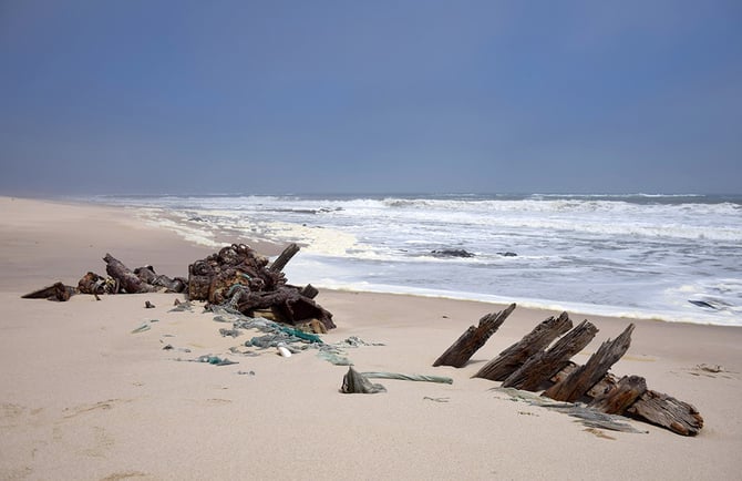 South West Seal, shipwreck, Skeleton Coast, Namibia