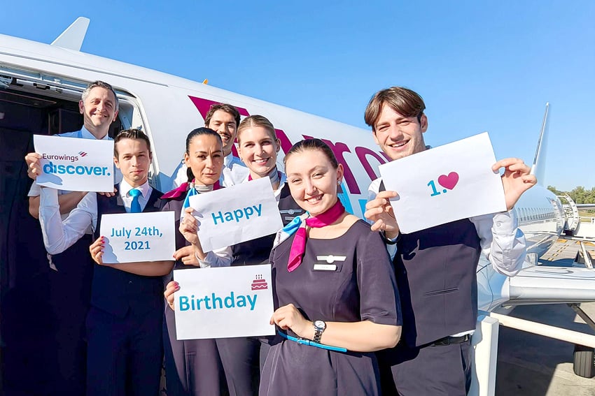 Geburtstag Mitarbeiter Eurowings Discover NamibiaFocus