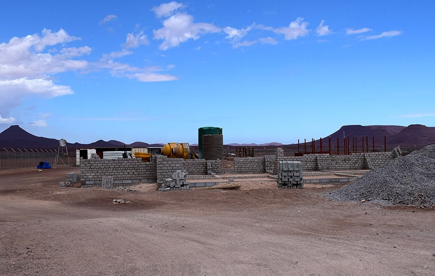Baustelle Namibia