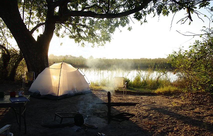 Campen in der Sambesi-Region