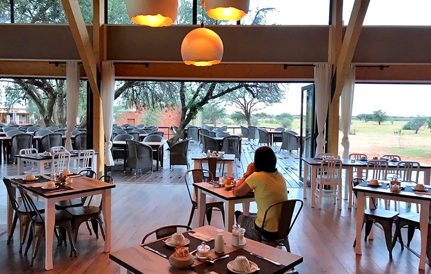 Kalahari Anib Lodge Frühstück