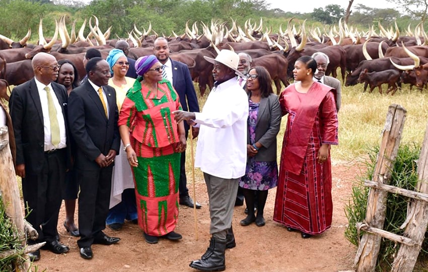 Netumbo Nandi-Ndaitwah und Yoweri Museveni