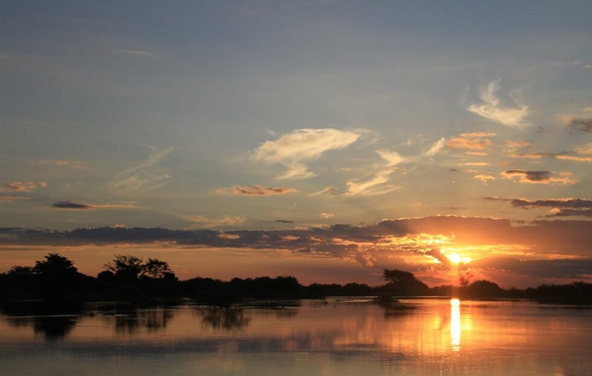 Sambesi-Region, Sonnenuntergang