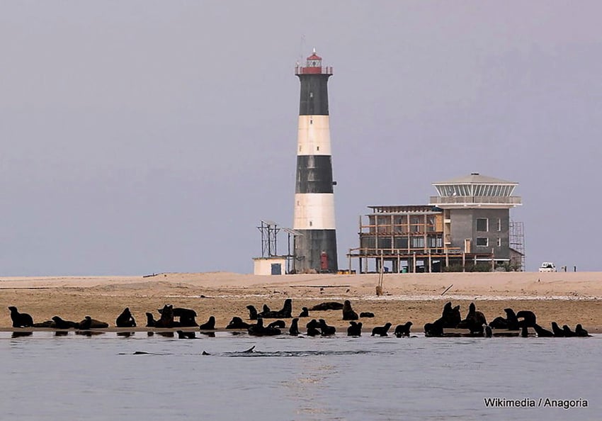 Leichtturm Pelican Point, Walvis Bay, Namibia