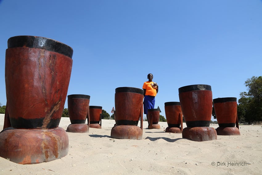 Mais- und Perlhirse-Mörser, Namibia
