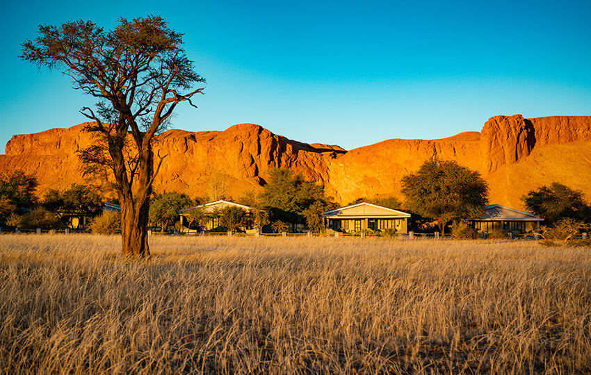 Die Namib Desert Lodge in Namibia steht als eines der Veranstaltungsorte zur Verfügung