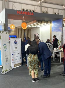 Namibia Pavillion beim Klimagipfel