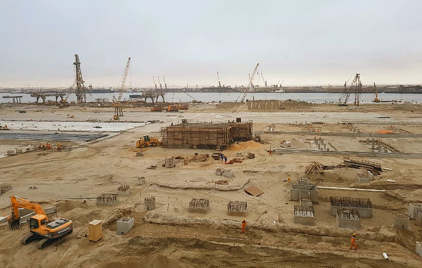 Walvis Bay Hafen Bauarbeiten