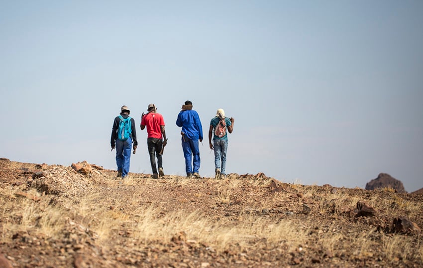 4 Bergleute Namibia
