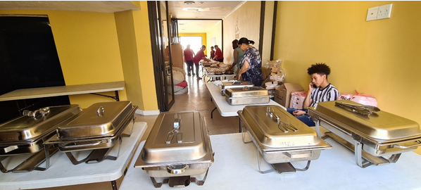 Meals served at the church