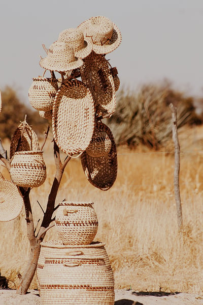 Owambo baskets, Namibia