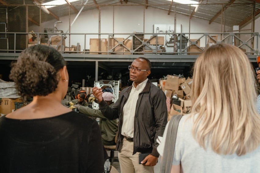 Detailed explanation from owner explaining the separation of plastics and electronics 