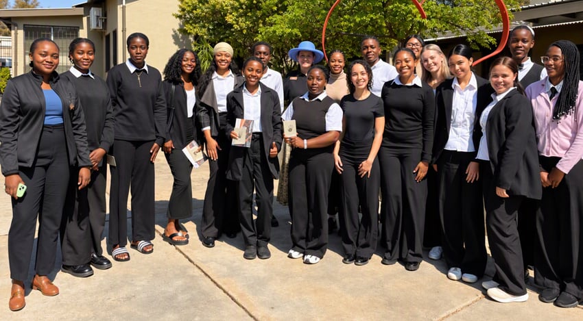 Nust students at Gondwana Collection Namibia head office in Windhoek