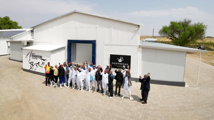 Self-Sufficiency Centre  (SSC) at Kalahari Farmhouse near Stampriet in Namibia