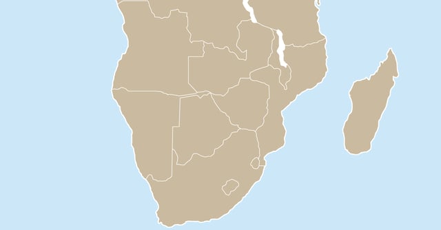 Map of the SADC member states