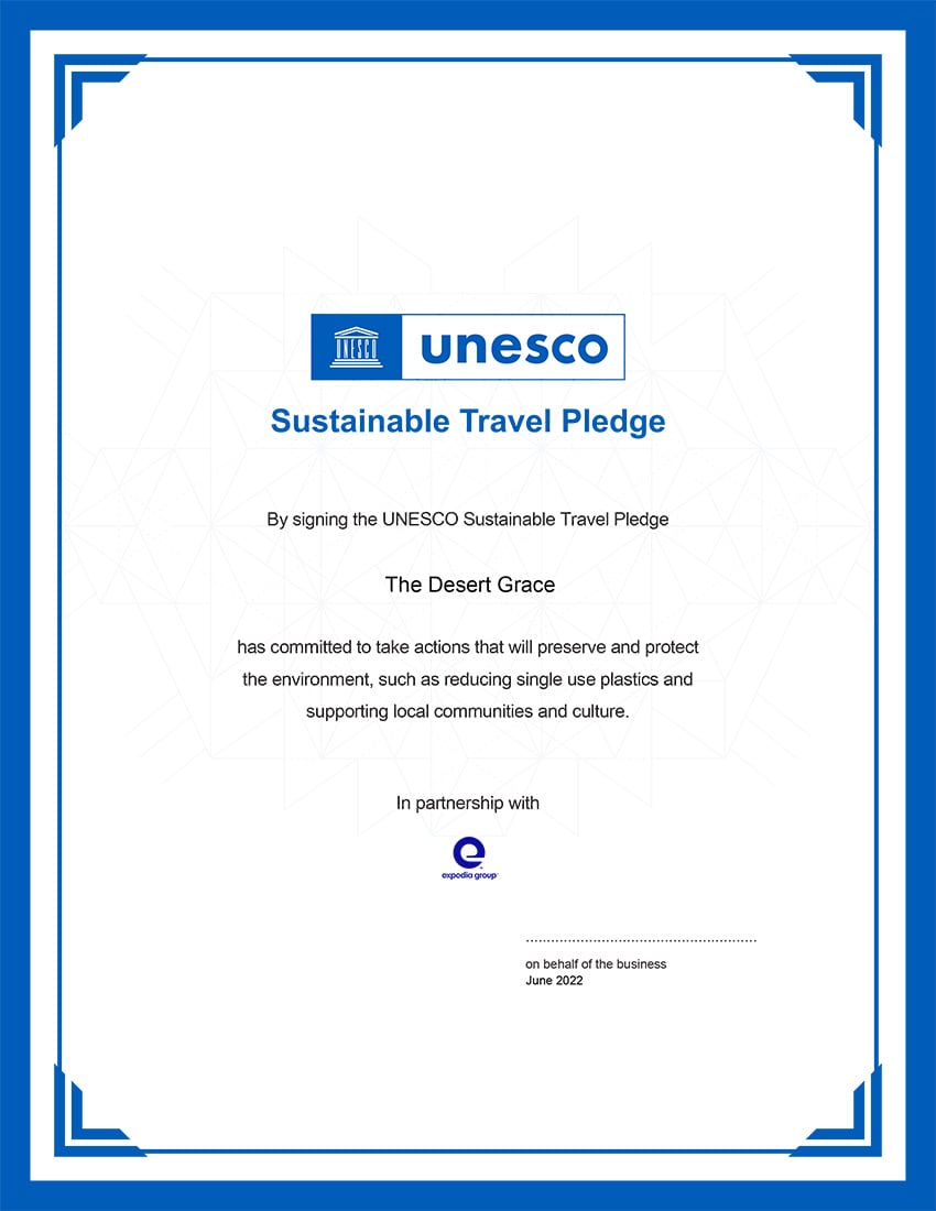 TDG - UNESCO_Sustainable_Travel_Pledge_Certificate web