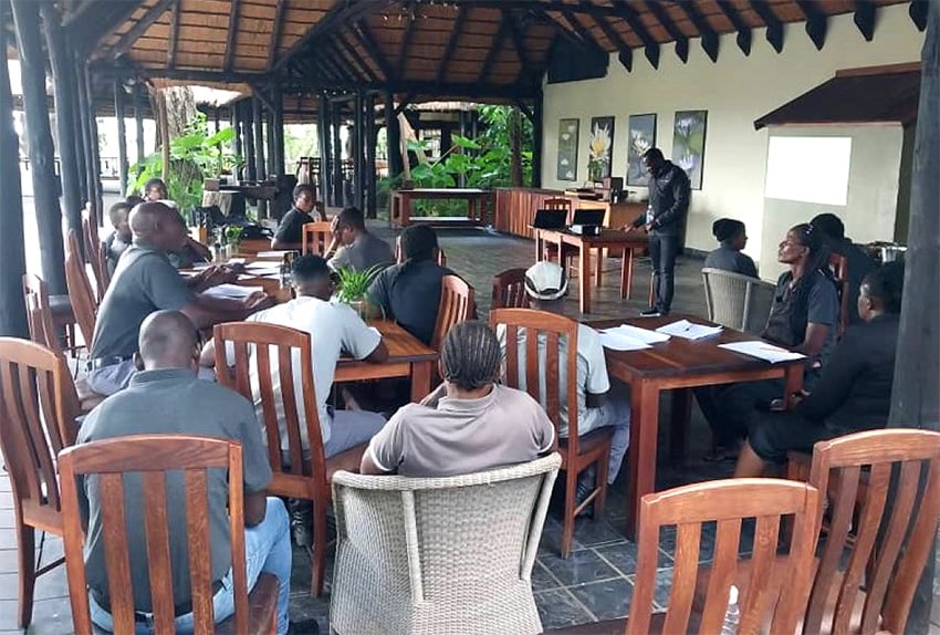 Educational training at Namushasha  River Lodge