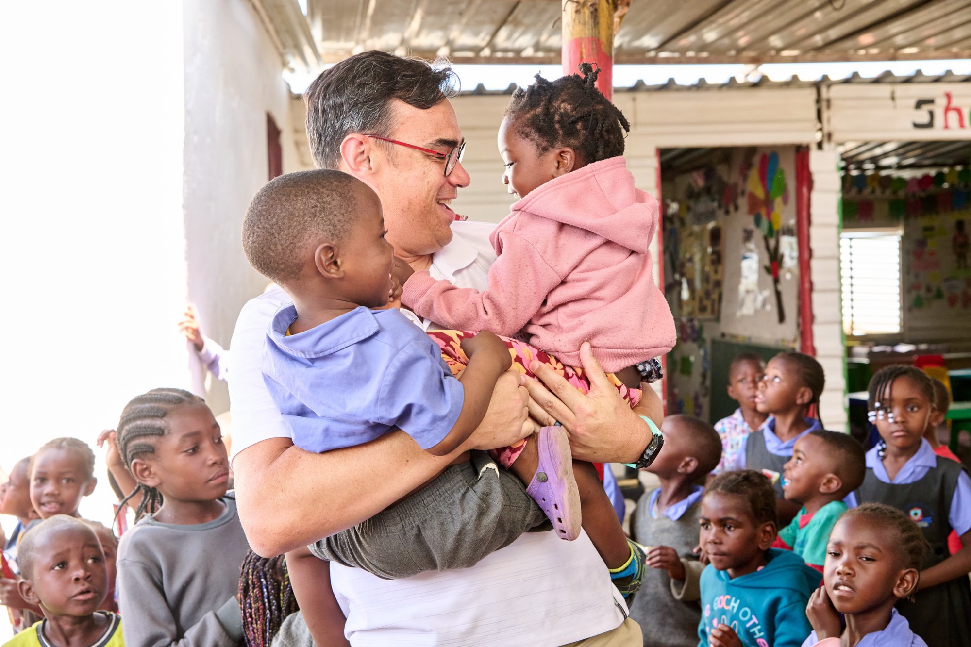 Gys Joubert at the Etuhole Pre Primary School and Day Care (1)