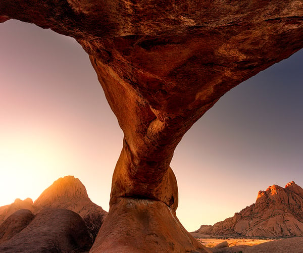 Wunderschöne Felsformation in Namibia