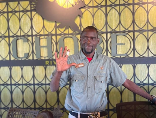 Herbert Barman is preparing to return to reception at Chobe River Camp, continuing a career built
