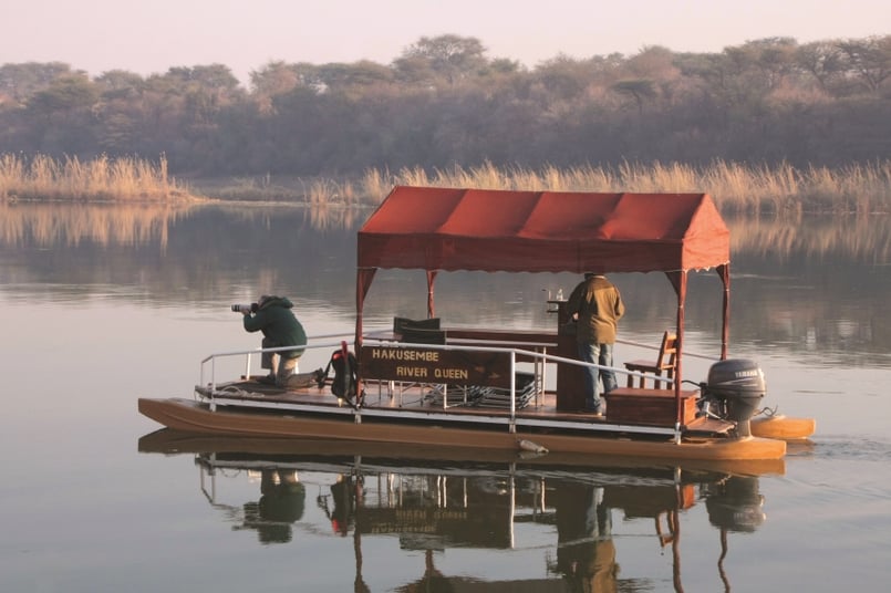 Boat cruise along the Okavango River 