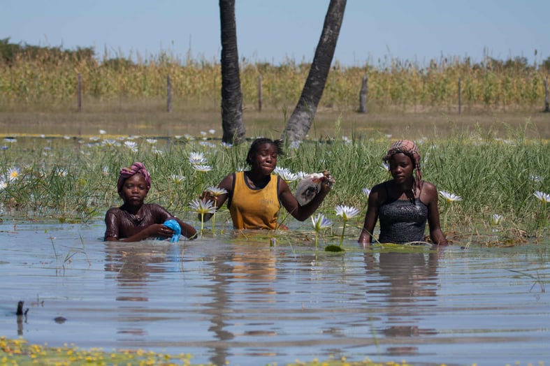 Children in Lake