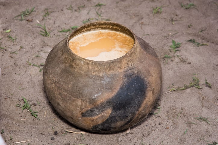 Traditional omalodu container(Oshitoo), Namibia