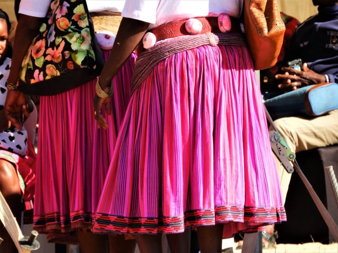 Pink traditional dress