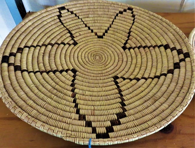 Traditional weaved basket, Namibia